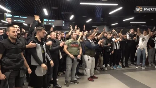 Grobari čekali košarkaše Partizana, Euroleague - Play Off