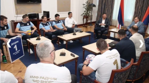 Futsaleri i odbojkaši Radnika na prijemu kod predsjednika Republike Srpske