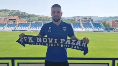 Bakir Brajlović čuva gol Novog Pazara
