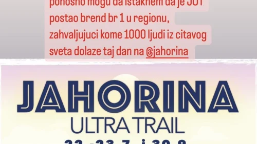 Jahorina ultra trejl brend broj jedan