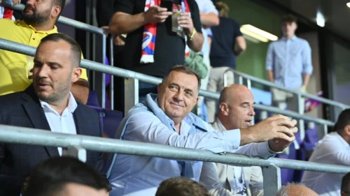 Dodik sa Zeljkovićem i Tegeltijom na “Đenerali areni”, Premijer liga BiH