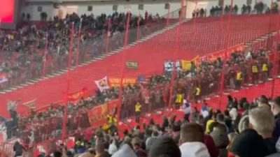 Sukob navijača Srbije i Crne Gore