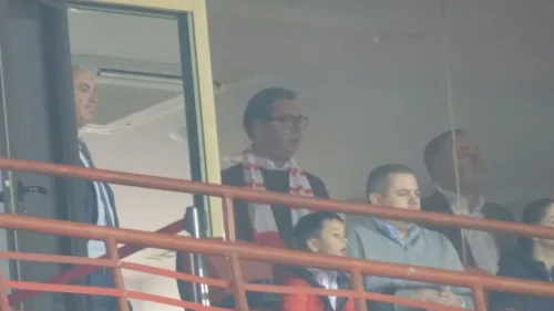 Vučić gledao Zvezda - Lajpcig, UEFA Champions League - Group G