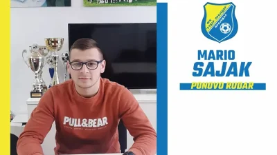 Mario Sajak se vratio u Rudar Prijedor, Prva liga Republike Srpske
