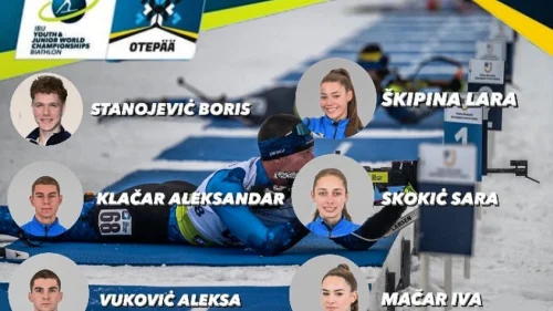 Biatlonci na Svjetskom prvenstvu za mlade i juniore u Estoniji