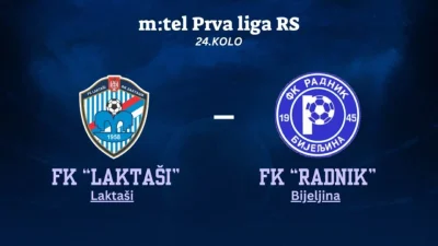 Laktaši i Radnik u direktnom prenosu, Prva liga Republike Srpske