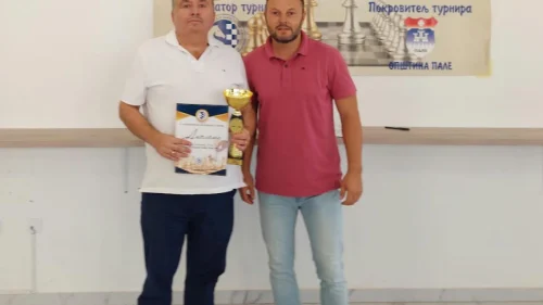 Zoran Spasenović pobjednik šahovskog turnira u Palama, Vlajko Stanišić drugi, Nevenko Medić treći