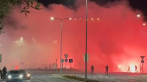 Tuča navijača u Mostaru