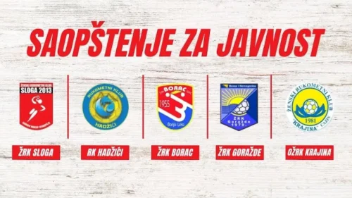 Saopštenje ženskih rukometnih klubova Premijer lige, Premijer liga BiH