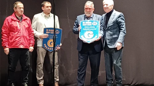 Delegacija FS Republike Srpske u Srebrenici na proslavi 100 godina FK Guber, Druga liga  – Istok