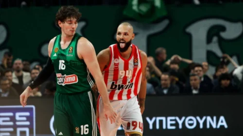 Tuča navijača Panatinaikosa i Olimpijakosa na Fajal foru, Euroleague - Play Off
