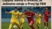 Jedinstvo ostaje prvoligaš