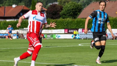 Zvezda slavila protiv Amštetena – Ivanić i Endiaj rešili meč, Mozzart Bet Super liga Srbije - Play Off