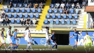Derbi osmog kola lige BiH: Široki Brijeg savladao Željezničar uz tri poništena gola gostima, WWIN liga