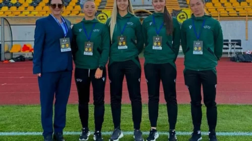 Vladana Barać dio bh. sudijske četvorke na utakmici Evropskog kupa