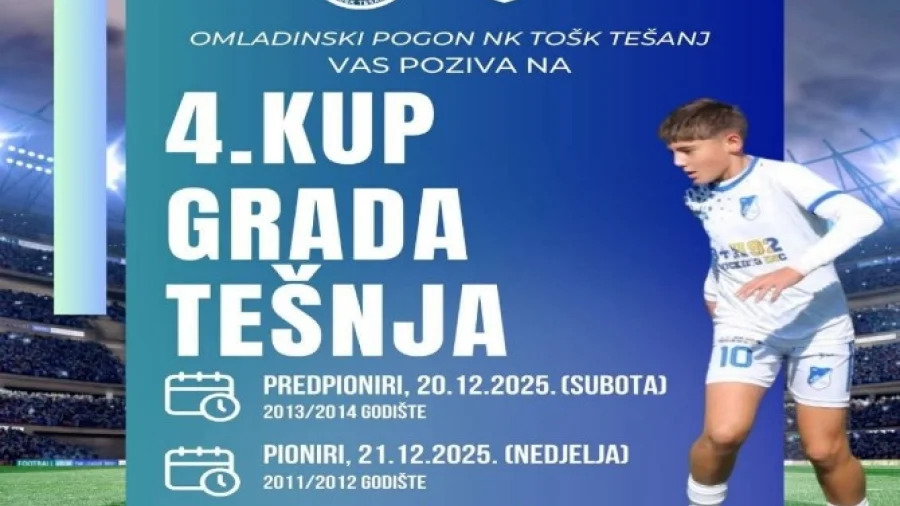 Tešanj ponovo domaćin velikog omladinskog fudbalskog turnira: 4. Kup grada Tešnja 2025