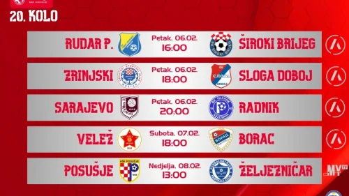 Službena lica za 20. kolo WWIN Premijer liga Bosne i Heregovine, WWIN liga