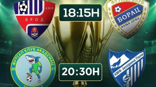Završnica futsal kupa i juniorske lige danas i sutra u Trebinju, Kup Republike Srpske