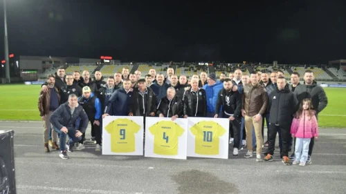 Bivši omladinci Rudar Prijedora se poklonili trenerskim legendama kluba, WWIN liga