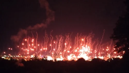 Lešinari bakljadom i vatrometom obasjali Banjaluku