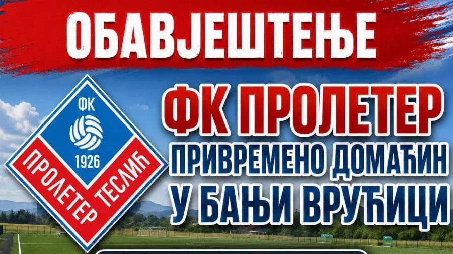 Proleter domaćin u Banji Vrućici zbog renoviranja „Radolinke“, Druga liga , grupa  Zapad