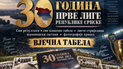 USKORO: 30 godina Prve lige Republike Srpske među koricama