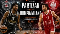 Partizan protiv šampiona Italije na startu nove evroligaške sezone