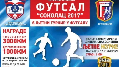 Kreće 6. Ljetni futsal turnir na Sokocu