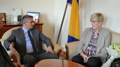 Razija Mujanović kod gradonačelnika Brčkog