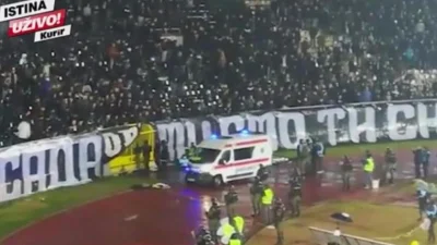 Navijaču Partizana se ljekari bore za život, Superliga Srbije