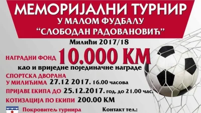 Još jedan Memorijal ''Slobodan Radovanović'' u Milićima pred nama