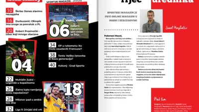 Sportski magazin br. 2: Ahmetović, Pjanić, Škrba, Zakarić i još mnogo toga