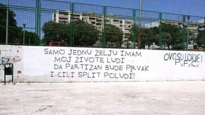 Grobari pišu po Splitu