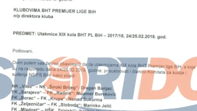 Pilav kasni sedam dana, BH Telecom Premijer liga