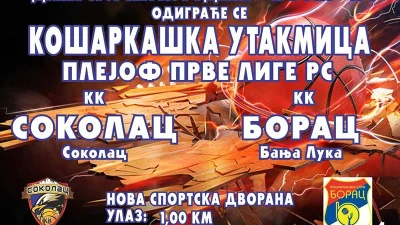Sokolac čeka Borac, Prva liga RS