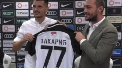 Zakarić predstavljen u Partizanu: Danas sam najsretniji čovjek na svijetu, Superliga Srbije
