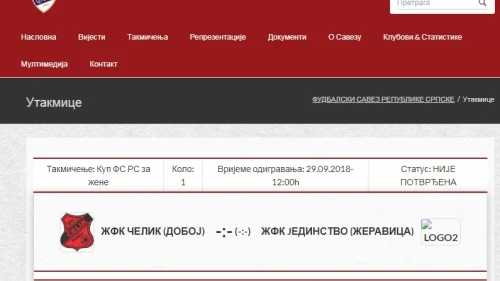Ažuriranje sajta, šta to znači?, Ženska Prva liga RS - grupa Istok